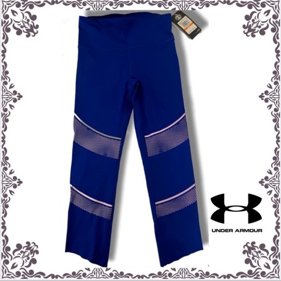 Under Armour Kids Leggings in Blue and Pink - Picture 1 of 4